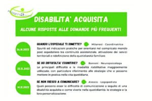 Disabilità acquisite: webinar gratuiti 2022-2023